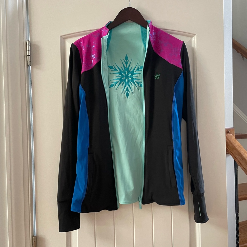 NWOT Crowned Athletics Frozen Fever reversible jacket, size medium